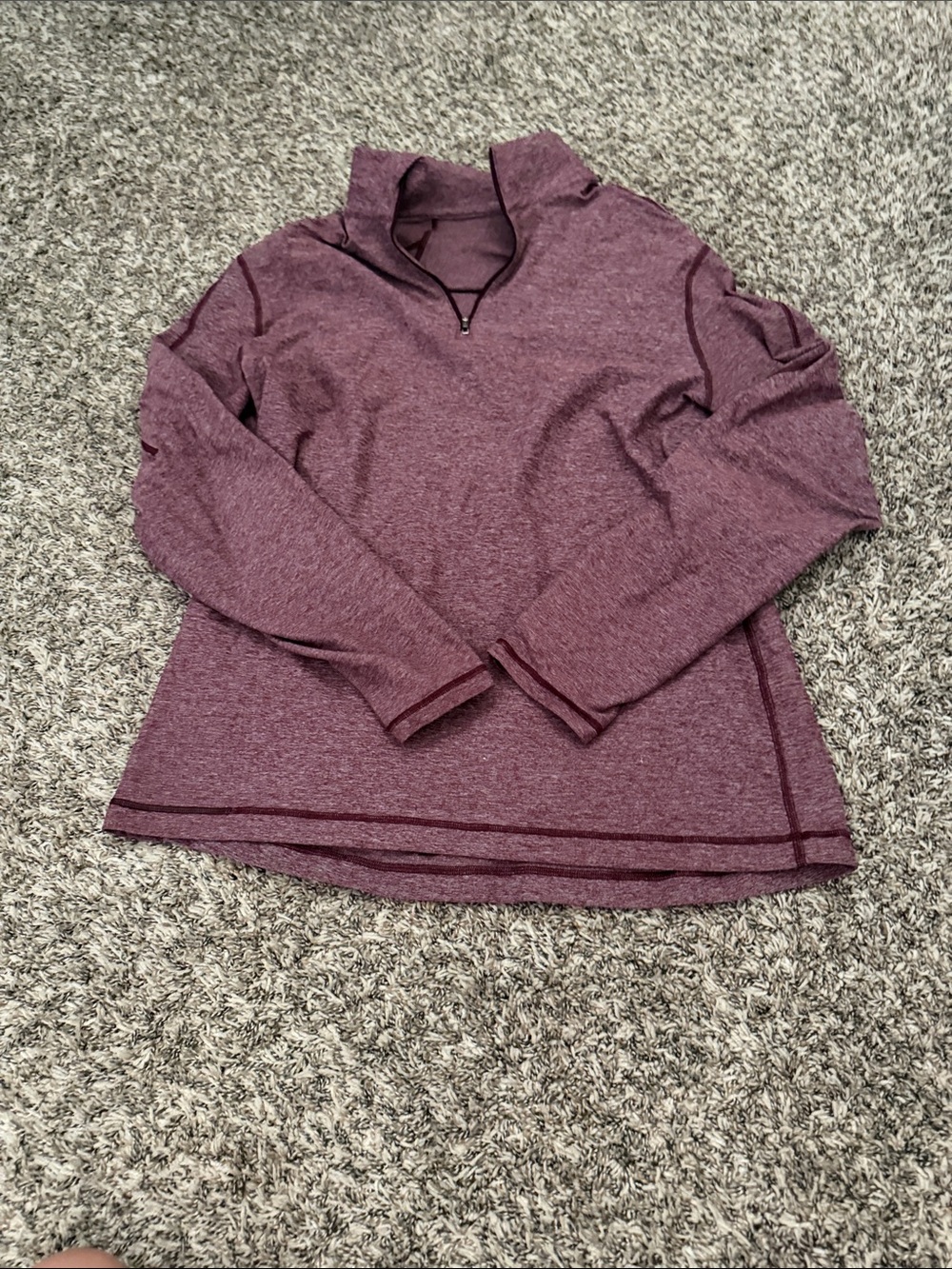 lululemon athletica Plum Heather Quarter-Zip Pullover